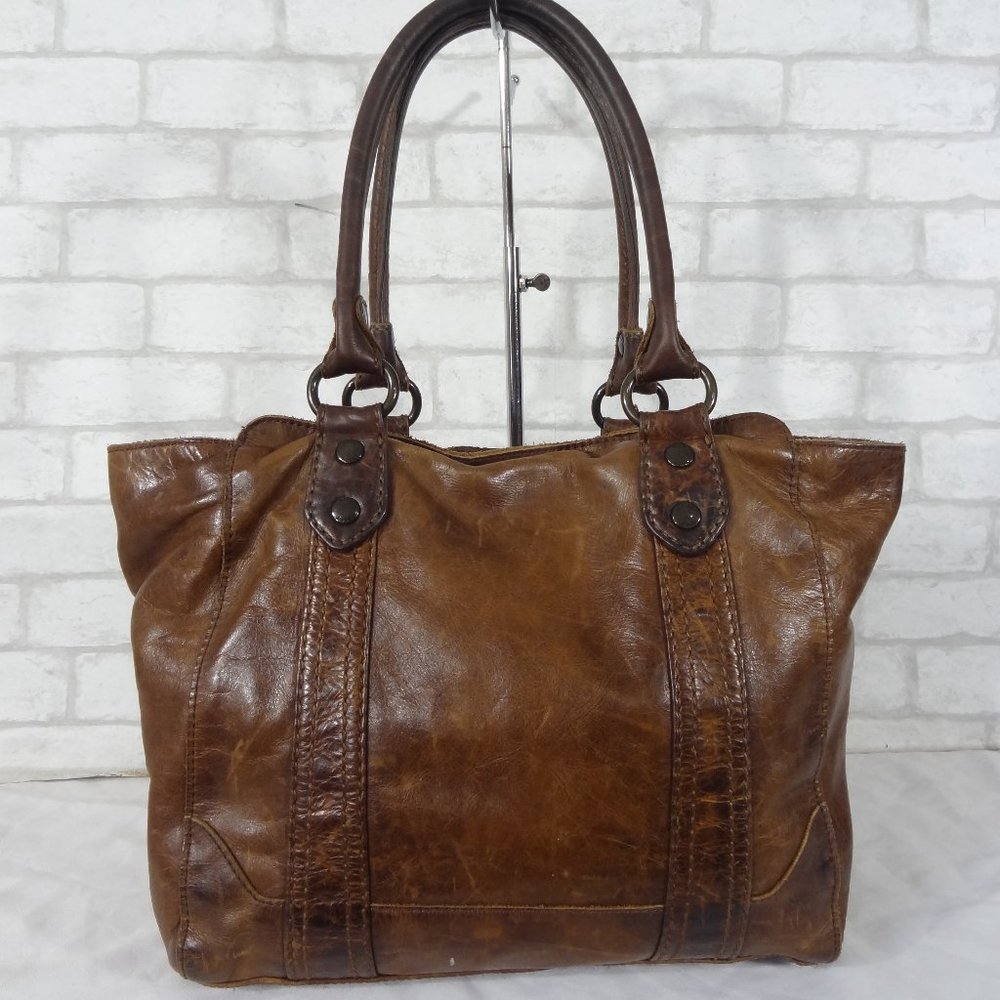 Frye Melissa Leather Carryall Tote Shoulder Bag